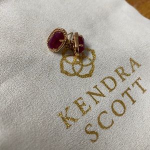 Red Ellie Kendra Scott stud earrings